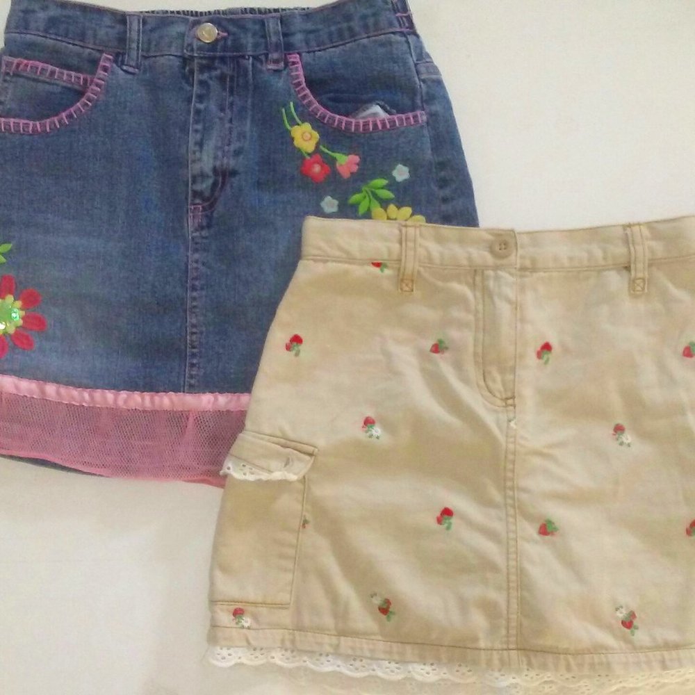 Lot of 2 Girls skirts Size 10, Gymboree!